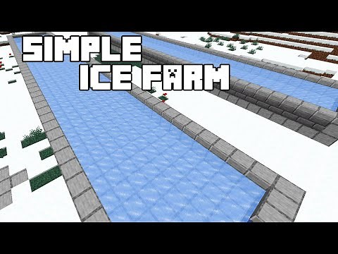 Simple Ice Farm - Minecraft 1.15/1.16 Tutorial (Java Edition)