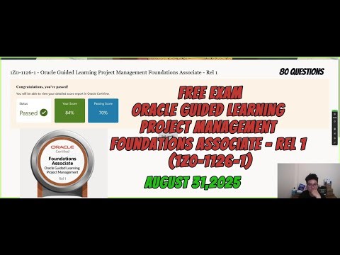 1Z0-1126-1 Oracle Guided Learning Project Management Foundations Associate Rel 1 Free Certification