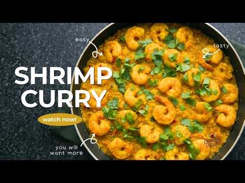 Under 30-Mins Recipe Frozen Cooked Shrimp Curry | Prawn Curry