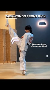 Taekwondo Front Kick Follow @taekwondo.fury for more TKD tutorials and content #taekwondo #tkd #taekwondotraining #martialarts #kickstagram #taekwondowtf #kick #workout | Tae Kwon Do Fury