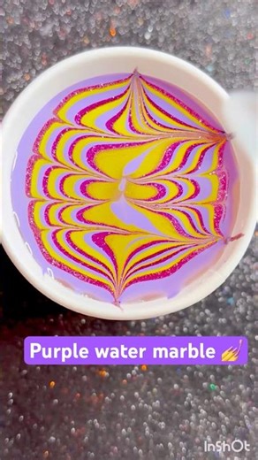 💅💜Purple water marble nail art design at home#shorts #nailart #viralvideo #trending
