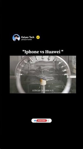 Iphone vs Huawei Water Test | #shorts #iphone #huawei