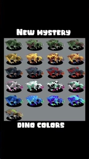 New mystery dino colors. #ug
