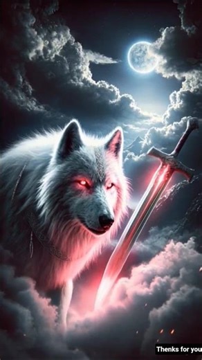 🐺🌕 Wolf Running With Moon Behind! | Epic Night Jungle Moment 🔥 #shorts