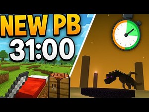 My FASTEST Minecraft Speedrun Yet (New PB!)