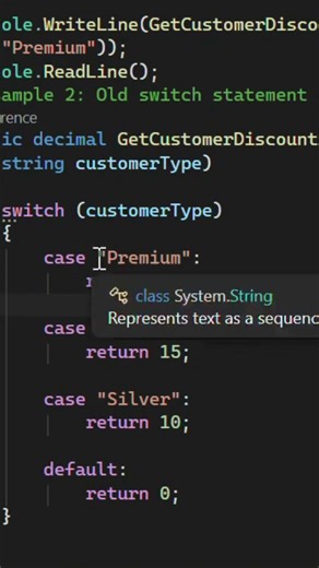 ⚡ C# Switch Expressions That Impress Interviewers #code #coding