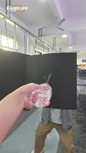 My colleague suddenly wanted to play a water gun game with me.#ledscreen #leddisplay #eagerled #rentalleddisplay #ledwall