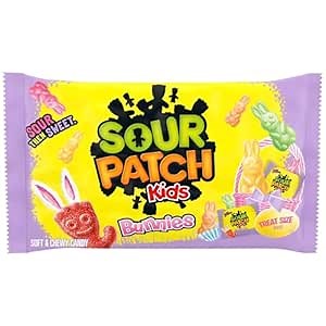 SOUR PATCH KIDS Bunnies Soft & Chewy Easter Candy, 18 Snack Packs