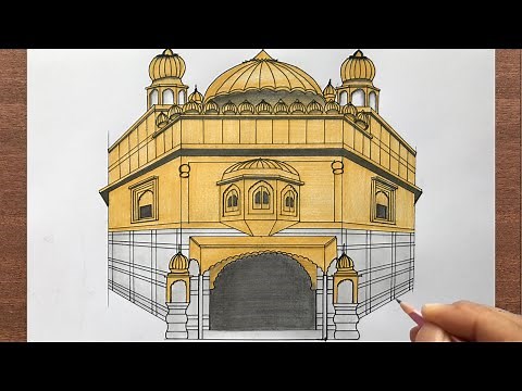 How to Draw Golden Temple