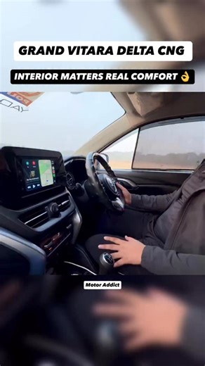 Motor Addict on Instagram: "Interior hi gaadi ka real feel decide karta hai 👀 Yeh Grand Vitara Delta CNG ka unique aftermarket leather interior hai, jise custom steering cover ke saath upgrade kiya gaya hai. Leather quality, stitching finish aur colour combination ko daily use ko dhyaan mein rakh kar choose kiya gaya hai. Steering cover sirf looks ke liye nahi, balki grip aur comfort dono improve karta hai — long drives mein clearly feel hota hai. Stock interior se upgrade karke cabin ko zyada 