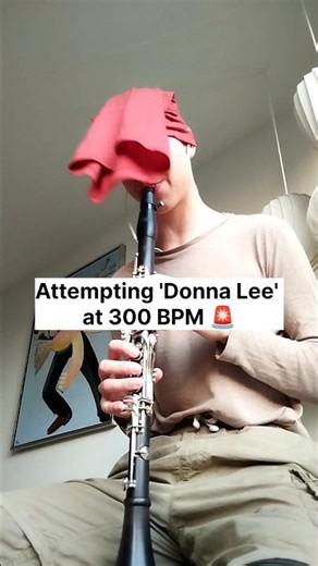 Donna Lee at 300 BPM... on Clarinet? 🤯