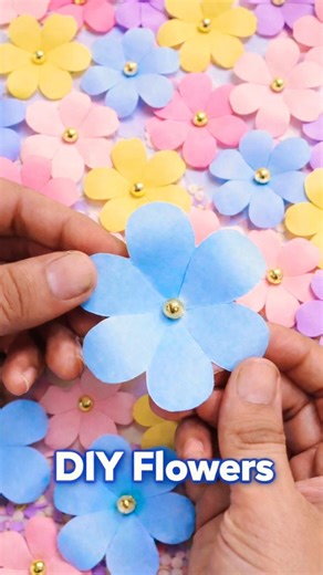 Easy Paper Flower | Paper Flower Making Idea | DIY Flower Crafts #flowers #papercraft #diy #handmade