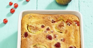 Clafoutis aux fruits rouges et figues