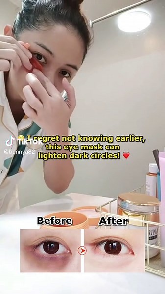 😭 Bags under the eyes? Panda eyes? Crow's feet? Looking old？ Try this VC eye mask to restore the youthfulness of the skin around the eyes 💗 #lanbena#eyemask#skincare