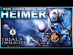 I MADE A ZAAHEN GO MENTAL BOOM WITH HEIMERDINGER! | League of Legends