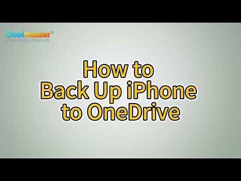Method to Back Up iPhone to OneDrive