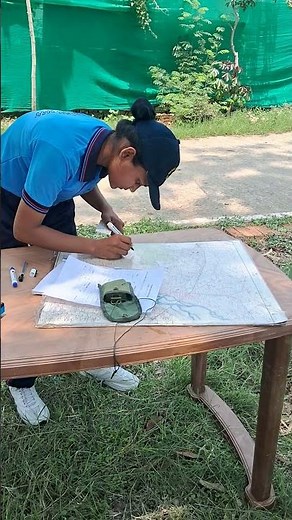 "Map Reading Test Given by Cadets | Military-Style Map Skills! 🇮🇳 #ncc_training #tsc #tsc2025 #map