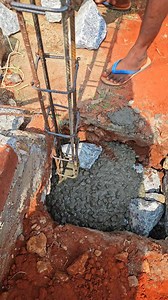 Gate Pillar Column Construction Pouring Concrete ! | Sumiconstruction