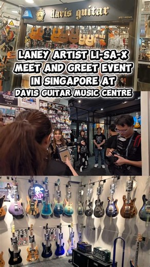 Laney Artist Li-SA-X Meet and Greet Event in Singapore at Davis Guitar Music Centre