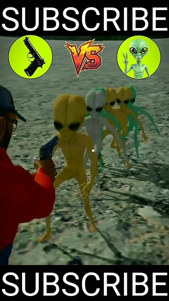 Impossible Gun Challenge with Alien force #shorts