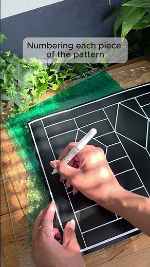 Choosing Glass & Preparing the Pattern – Stained Glass Process ✨