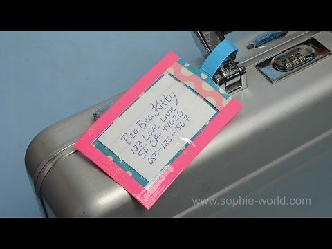 How to make a duct tape luggage tag | Sophie's World