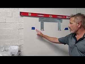 #1 How to mount the wall-mount bracket and drill the wall hole for a mini split installation.