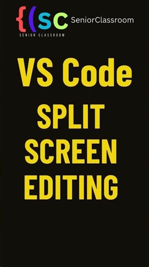 VS Code: Split Screen Editing #vscode #development #coding #shorts #codingshorts #codingtips