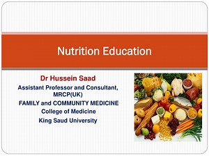 Nutrition Education - SlideServe