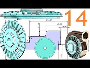 14-Project 50| Tesla Turbine (Turbo Pump) |SolidWorks Tutorial: casing front lock