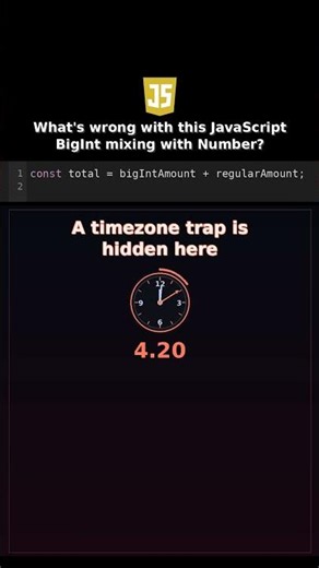 Whats wrong with this JavaScript BigInt mixing with Number? #javascriptnumber