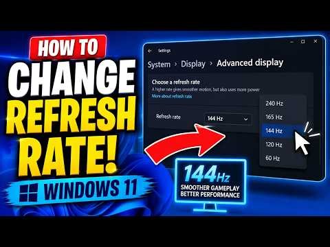 How to Change Monitor Refresh Rate in Windows 11