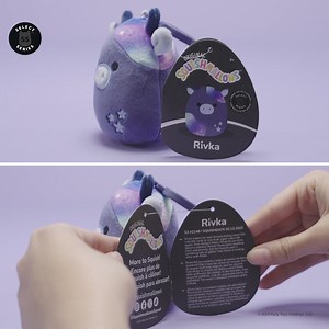 23K views · 2.7K reactions | Herd over to Squishmallows.com!  Connor, Ulga, Patty, Lake & Rivka are available now as 3.5" Clips. | Squishmallows | Facebook