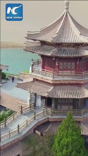 Stunning views at Mingsha Mountain and Crescent Spring in NW China