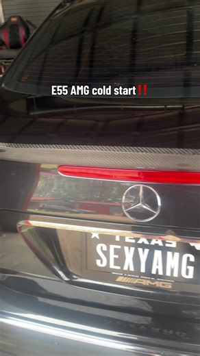 E55 AMG Cold Start Sound Comparison with V6 Charger
