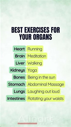 Best Exercises for Your Organs