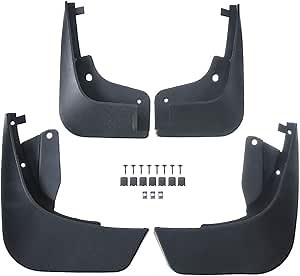 A-Premium Splash Guard Mud Flaps Replacement for Smart Fortwo 2016-2018 Front and Rear 4-PC Set