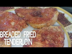 BREADED FRIED TENDERLOIN | PINIRITONG BABOY |BREADED PORK |PORK RECIPE