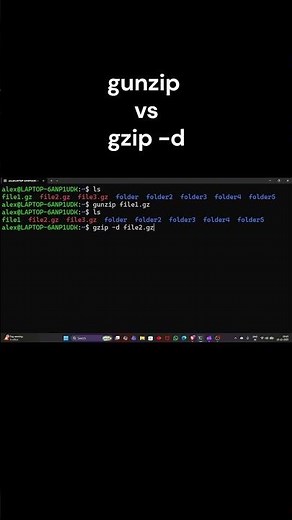 gunzip vs gzip d Explained #Linux #LinuxCommands #Gunzip #Gzip #LinuxTutorial