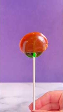 Classic Halloween Candy: Caramel Apple Lollipops! #shorts #halloween #candy #caramelapples