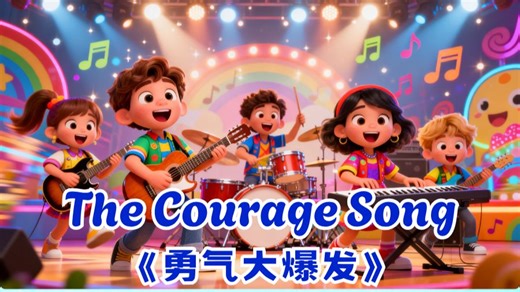 The Courage Song《勇气大爆发》英文版，经典校园神曲 | 原唱视频/伴奏/卡点伴奏