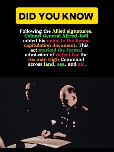 General Jodl Signs the Surrender