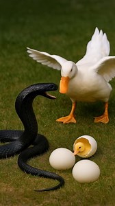 Duckling rescued from snake attack 🦆🐍❤️‍🩹 | Chloe The Legend