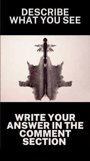 Rorschach test inkblot #6