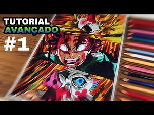 Como desenhar o Zenitsu, Tanjiro, Inosuke - TUTORIAL AVANÇADO #1