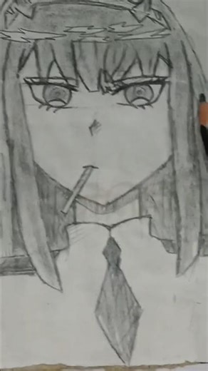 **Zero Two anime drawing ✏️From Darling in the FranxxCharacter: Zero Two