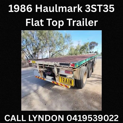 1986 Haulmark 3ST35 Flat Top Trailer #trailersales #usedtrailers #loadbosstrailers