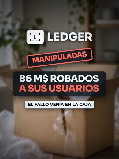 Más de 86 millones robados a usuarios de Ledger y el fallo venía dentro de la caja. Qué pasó, qué hacer si compraste a ese vendedor y cómo protegerte. ¿Dónde compraste tu cartera? ⚠️ NO ES CONSEJO DE INVERSIÓN. #ledger #criptomonedas #seguridad #bitcoin #hackeo