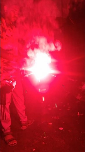 🎆❤️ Diwali Red Crackers Blast | Stunning Red Fireworks Show 2025 ✨🔥