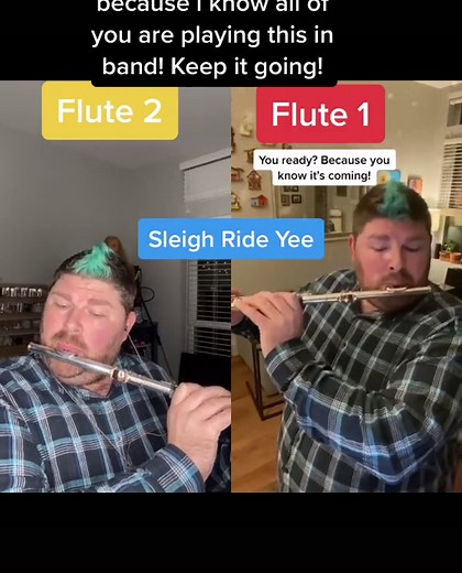 Virtual Flute Duet: Sleigh Ride Yee by Leroy Anderson